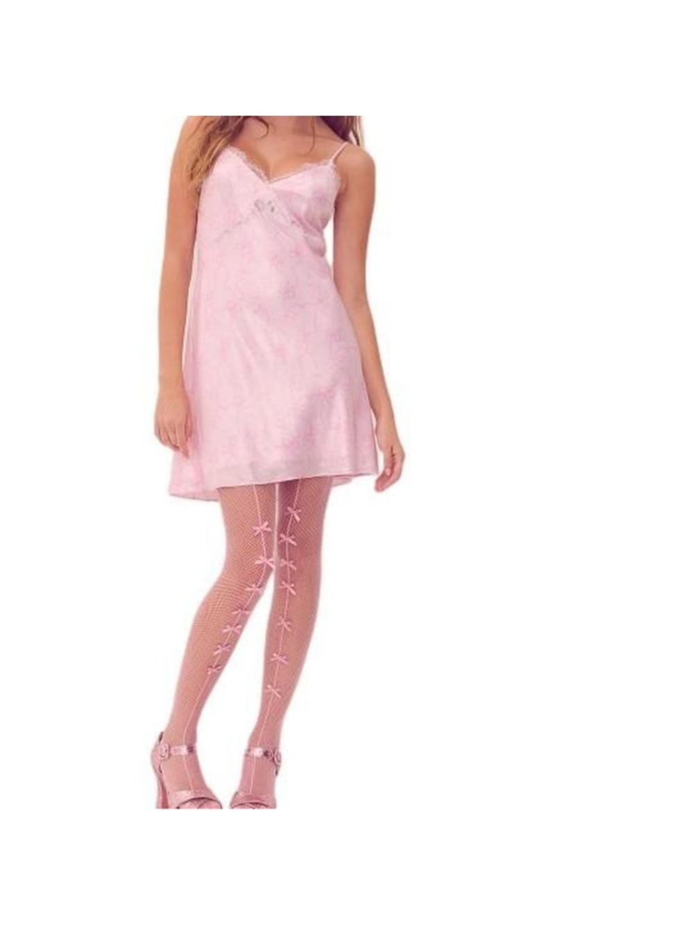 NWT LoveShackFancy Pink Victoria's Secret Satin Mini Dress Small Coquette